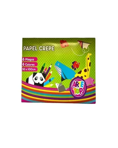 Estuche Papel Crepe 6 colores